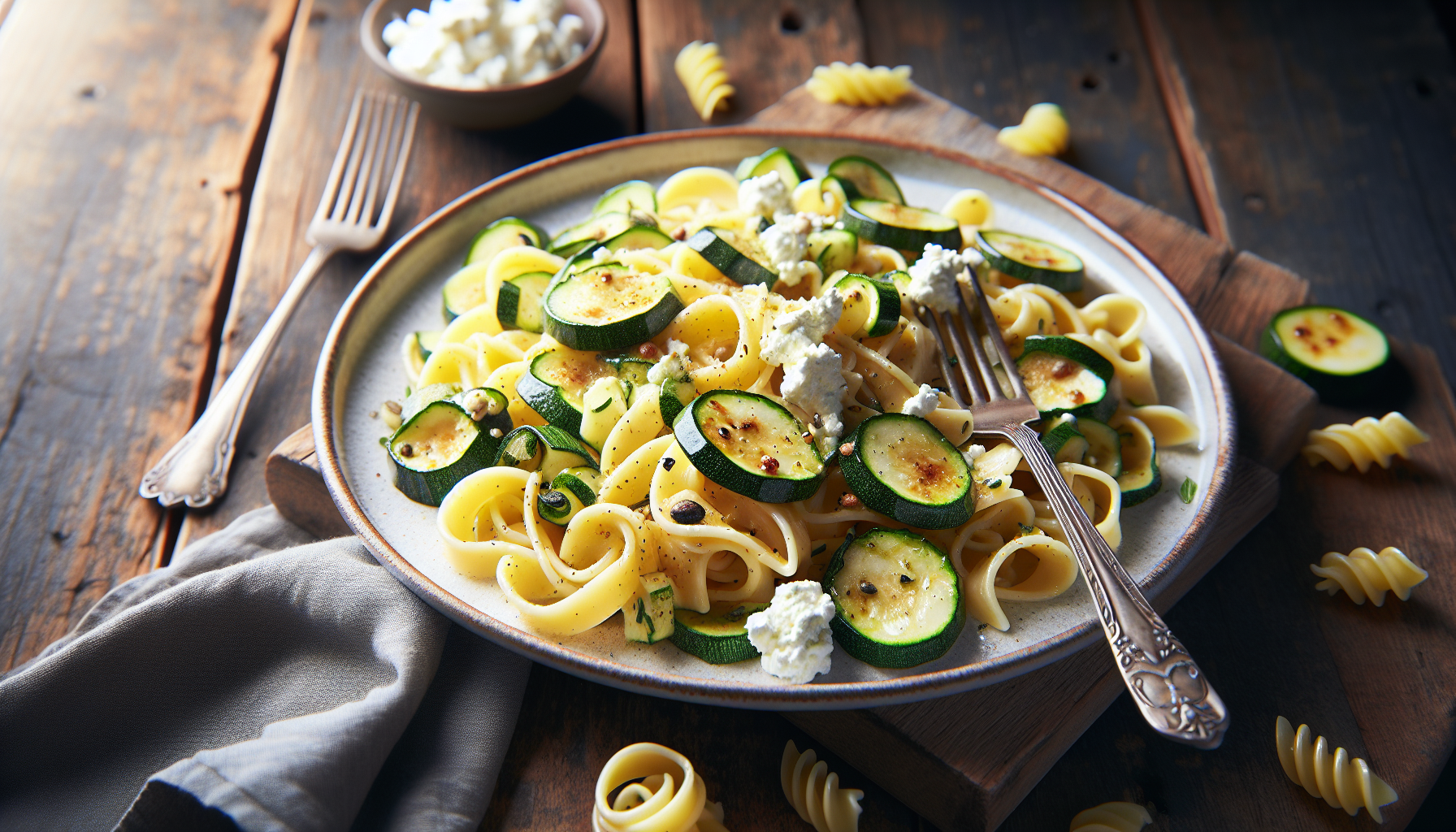 pasta con ricotta e zucchine